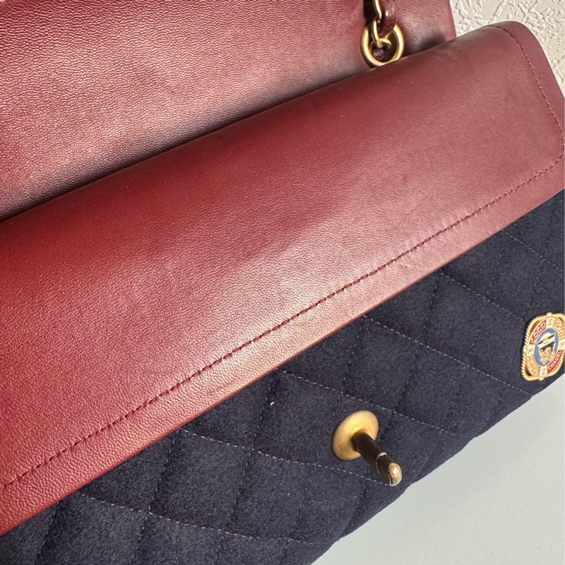 chanel海軍藍拼徽章coco25 最甜的小香✨不撞款-24