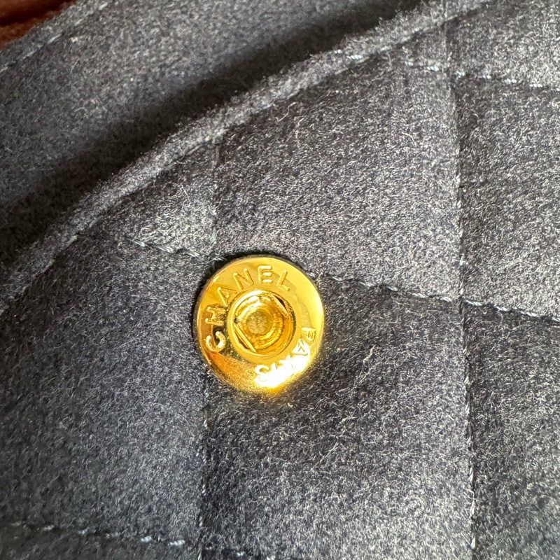 chanel海軍藍拼徽章coco25 最甜的小香✨不撞款-29