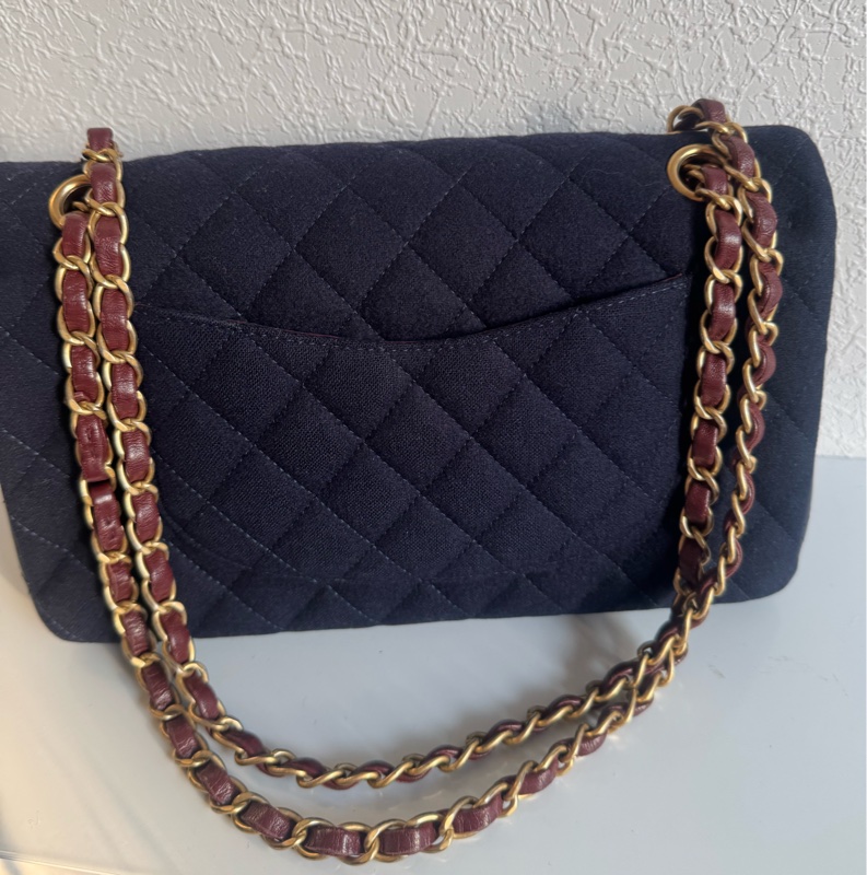 chanel海軍藍拼徽章coco25 最甜的小香✨不撞款-47