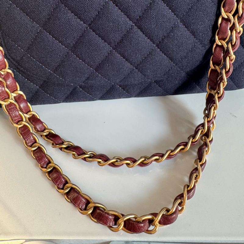 chanel海軍藍拼徽章coco25 最甜的小香✨不撞款-50