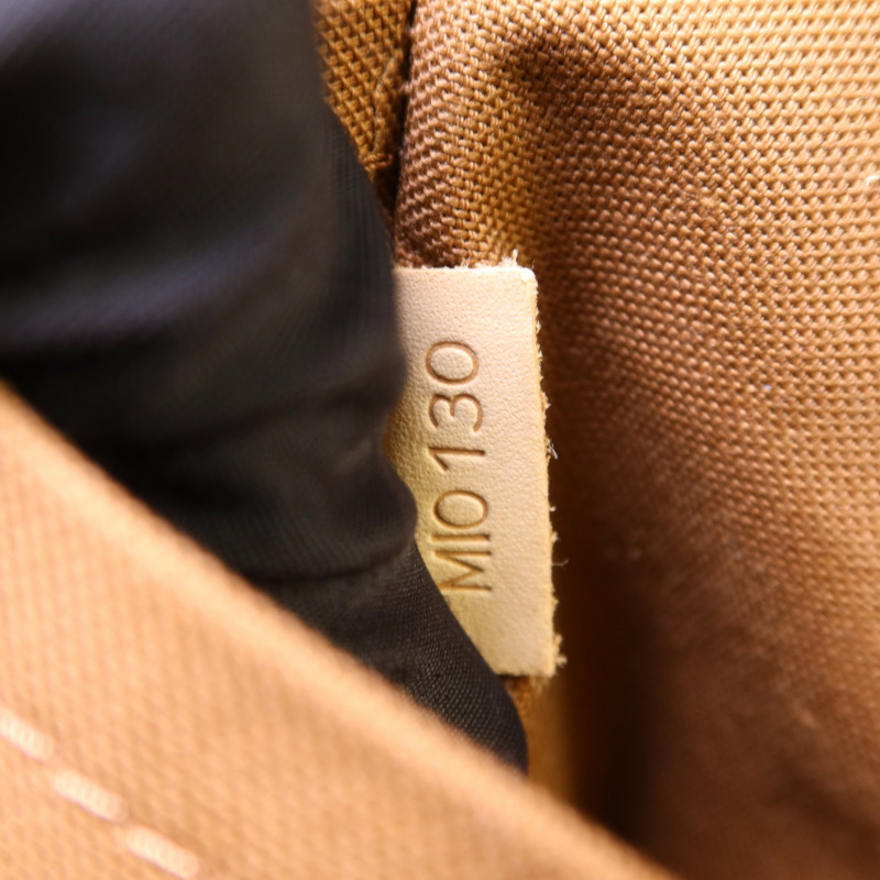 LOUIS VUITTON Monogram Palermo GM金扣手挽肩背兩用袋棕色-7