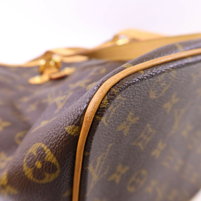 LOUIS VUITTON Monogram Palermo GM金扣手挽肩背兩用袋棕色-12
