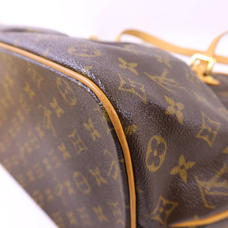 LOUIS VUITTON Monogram Palermo GM金扣手挽肩背兩用袋棕色-13