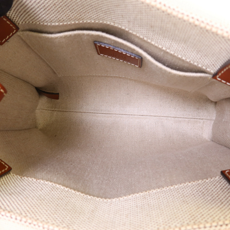 Chloe 帆布Woody Small金扣手挽肩背兩用袋-5