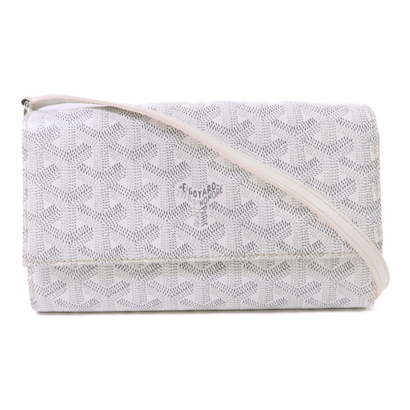 GOYARD 塗層帆布Varenne Continental Wallet銀扣肩背袋-0