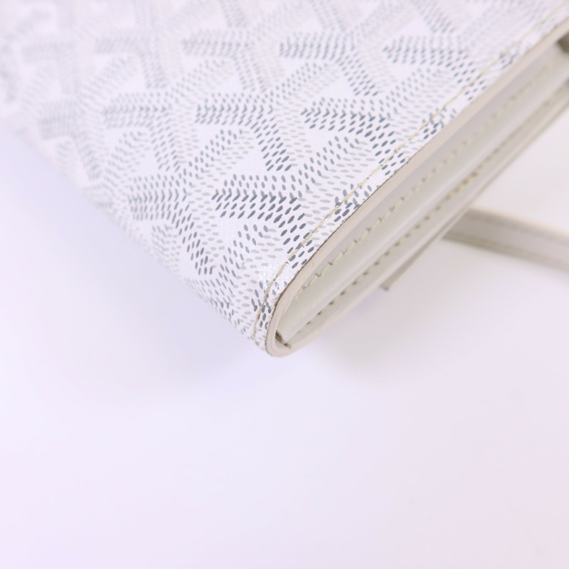 GOYARD 塗層帆布Varenne Continental Wallet銀扣肩背袋-12