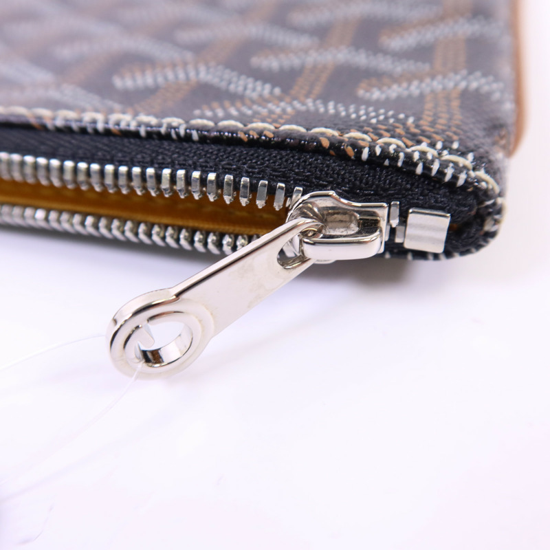 GOYARD 塗層帆布Pouch銀扣手拿包-7