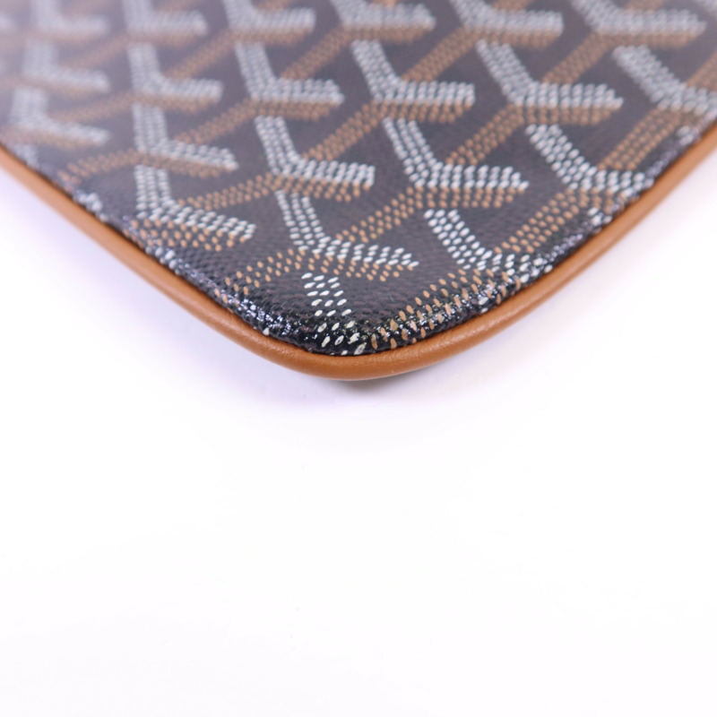 GOYARD 塗層帆布Pouch銀扣手拿包-10