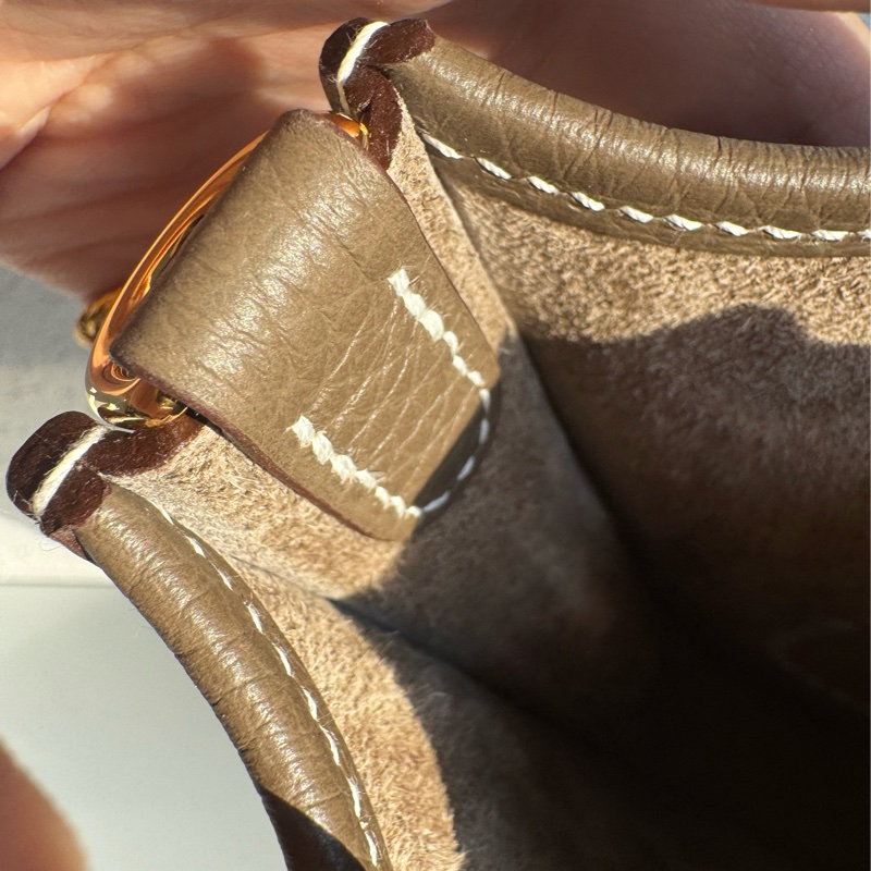 Hermes大象灰金釦mini evelyne 好裝好背又美✨✨-15