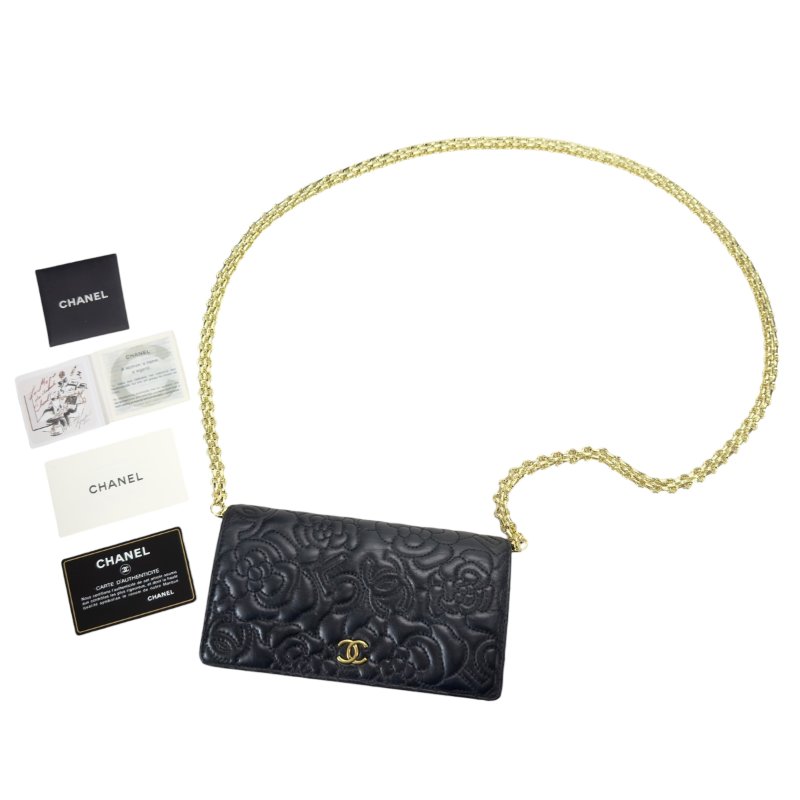 CHANEL *自加鏈>送無品牌扣+無品牌鏈帶* 長銀包 WOC-0