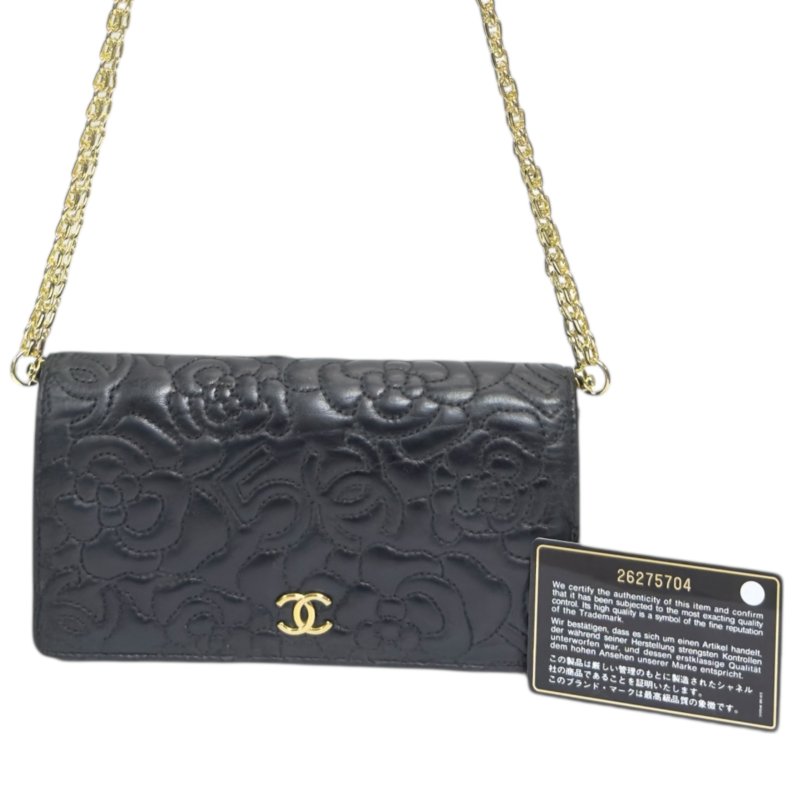 CHANEL *自加鏈>送無品牌扣+無品牌鏈帶* 長銀包 WOC-3