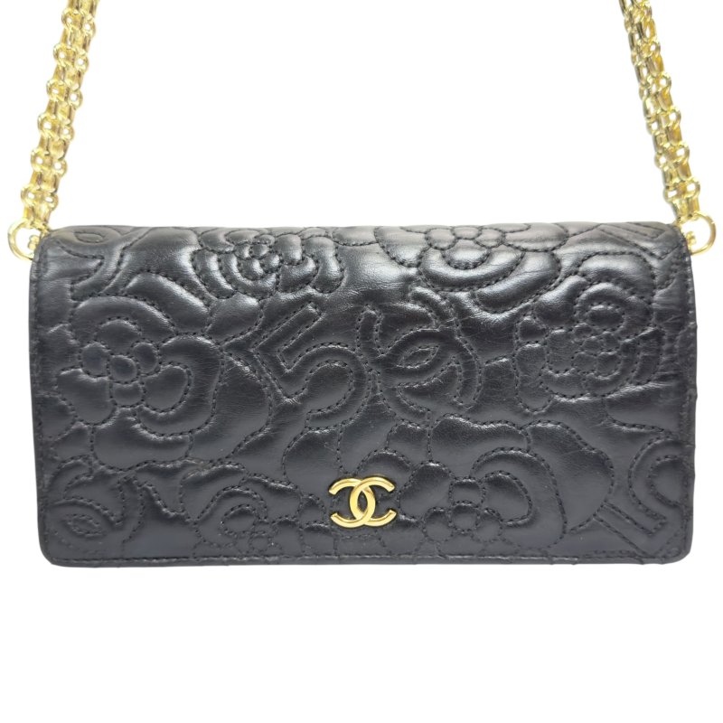 CHANEL *自加鏈>送無品牌扣+無品牌鏈帶* 長銀包 WOC-4