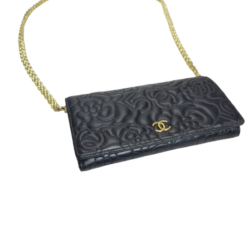 CHANEL *自加鏈>送無品牌扣+無品牌鏈帶* 長銀包 WOC-10