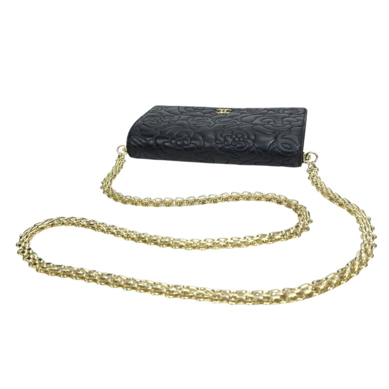 CHANEL *自加鏈>送無品牌扣+無品牌鏈帶* 長銀包 WOC-15
