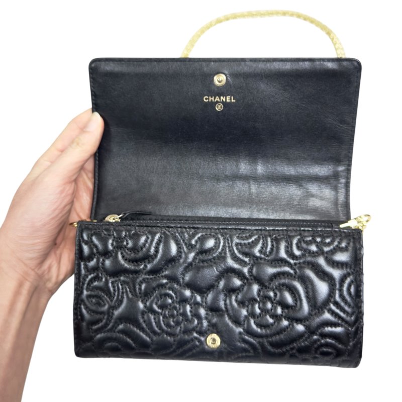 CHANEL *自加鏈>送無品牌扣+無品牌鏈帶* 長銀包 WOC-16