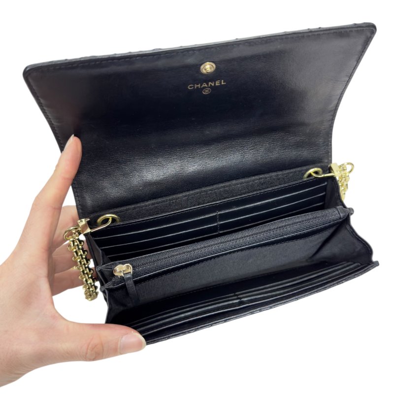 CHANEL *自加鏈>送無品牌扣+無品牌鏈帶* 長銀包 WOC-19