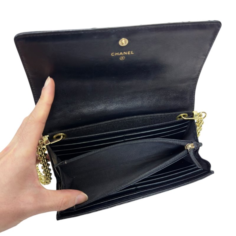 CHANEL *自加鏈>送無品牌扣+無品牌鏈帶* 長銀包 WOC-20