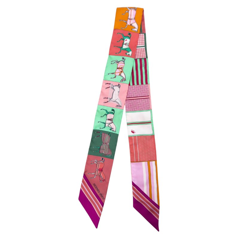HERMES twilly 幼絲巾-1
