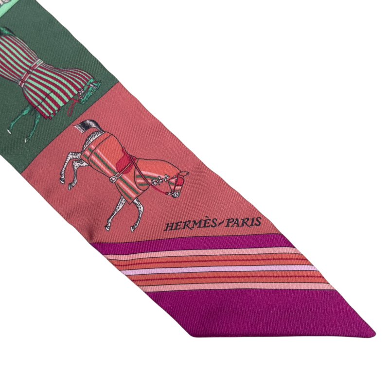 HERMES twilly 幼絲巾-4