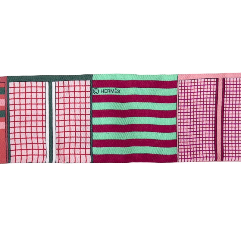 HERMES twilly 幼絲巾-7