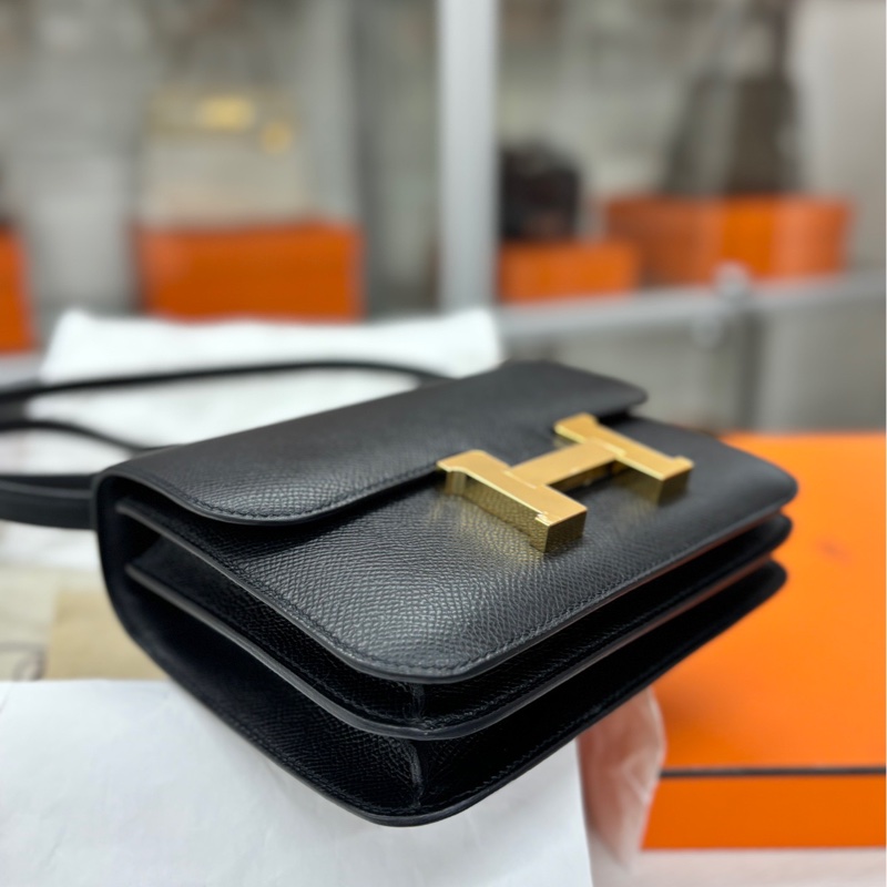 【97🆕】Hermes 黑金康康mini 迷你 Y刻 e皮 斜挎包-4