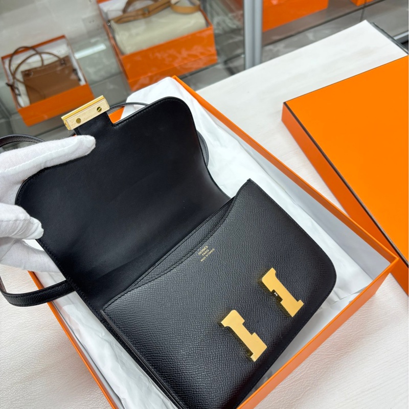 【97🆕】Hermes 黑金康康mini 迷你 Y刻 e皮 斜挎包-6