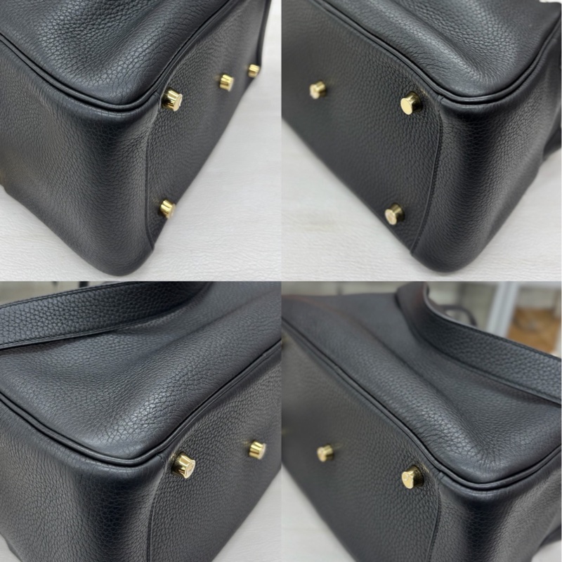 【附件毛氈、塵袋】Hermes 黑金Lindy26 A刻 tc 手提包-8