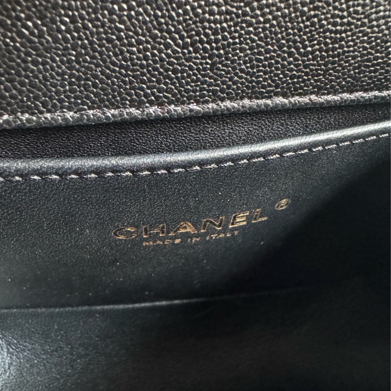 chanel黑色淡金boy20 天菜尺寸 超特別上面有logo❤️-22