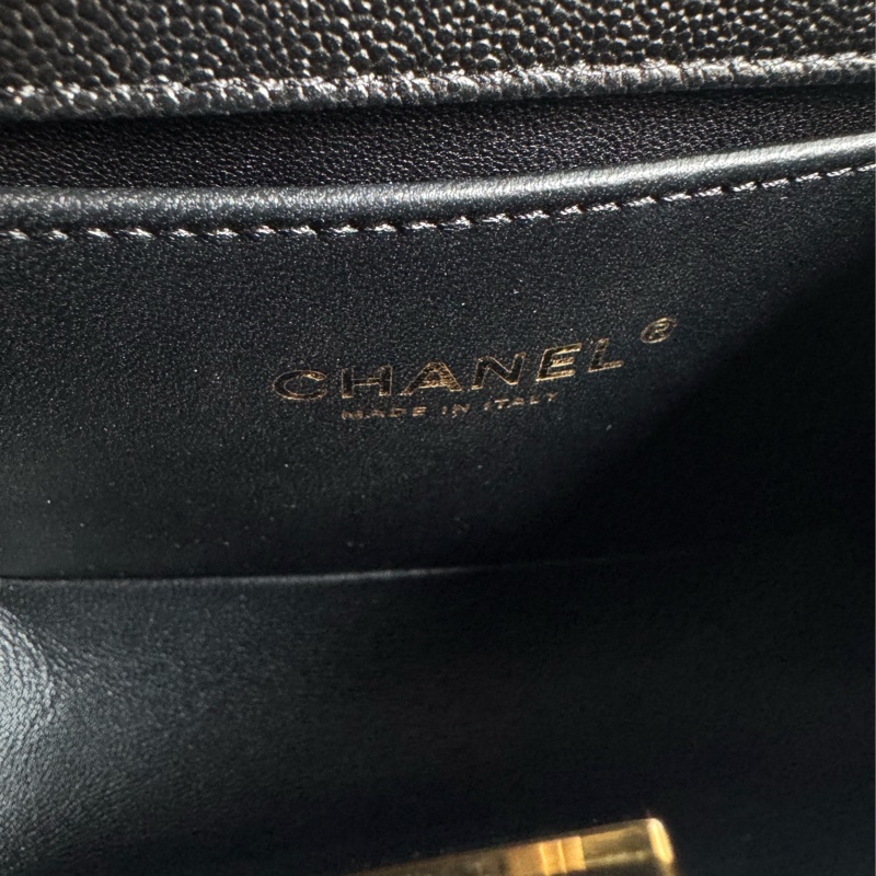 chanel黑色淡金boy20 天菜尺寸 超特別上面有logo❤️-24