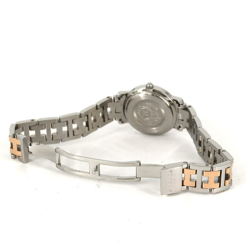 愛馬仕 Clipper Nacle PG 組合 12P CL4.222 SSxGP 石英腕錶-7