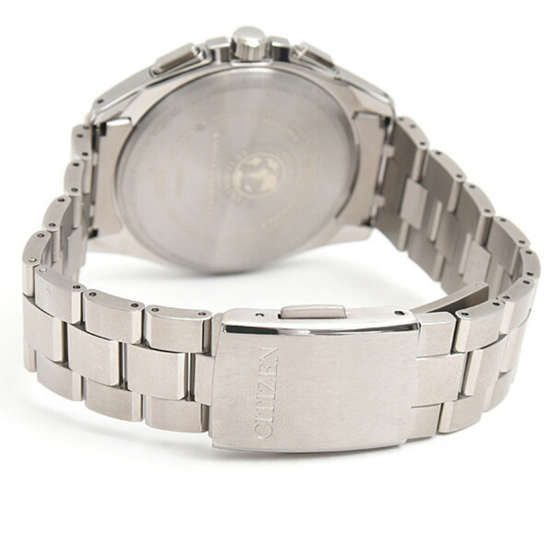 西鐵城男 Attesa Eco-Drive 光動能直驅腕錶,黑色錶盤,AT8040-57E-2