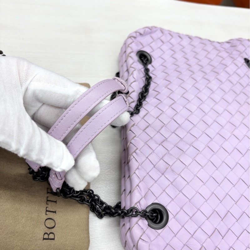 【附件塵袋💜】BV 香芋紫編織手提單肩腋下包-3