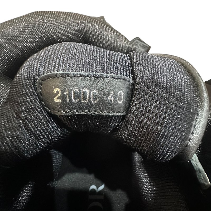 【美收精品】DIOR黑皮革老花短筒球鞋 4-733-3