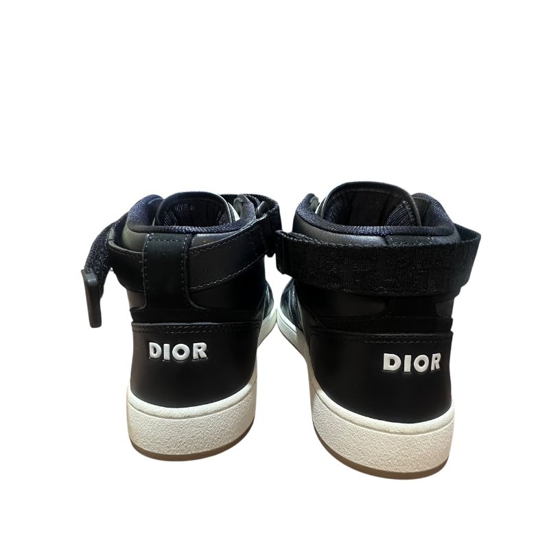 【美收精品】DIOR黑皮革老花短筒球鞋 4-733-6