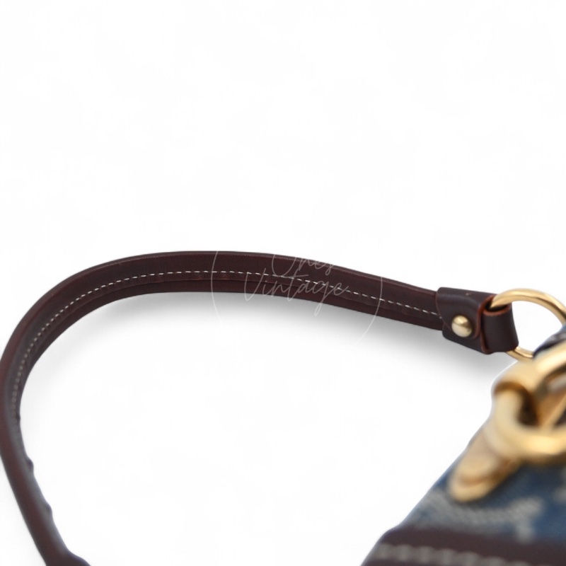 [Pre-owned] Celine Vintage Pairs Macadam Denim Shoulder Bag-23