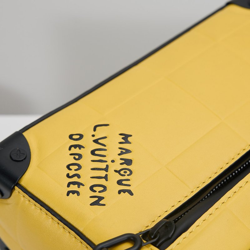 二手Lv mini soft trunk黃/晶片款-4