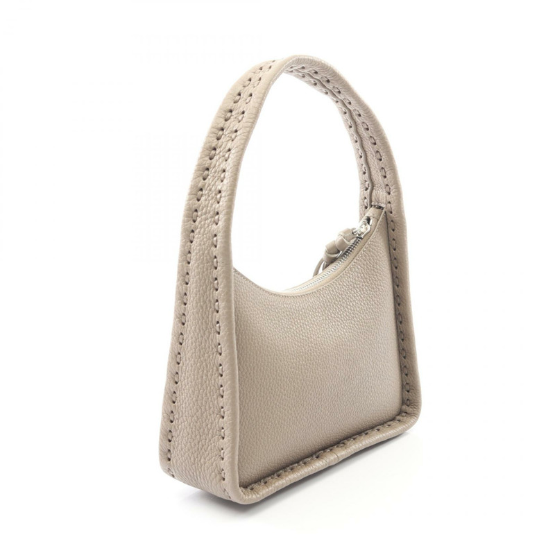 FENDI 小型 FENDessence Selleria 手提包 皮革 米色 二手 女士-1