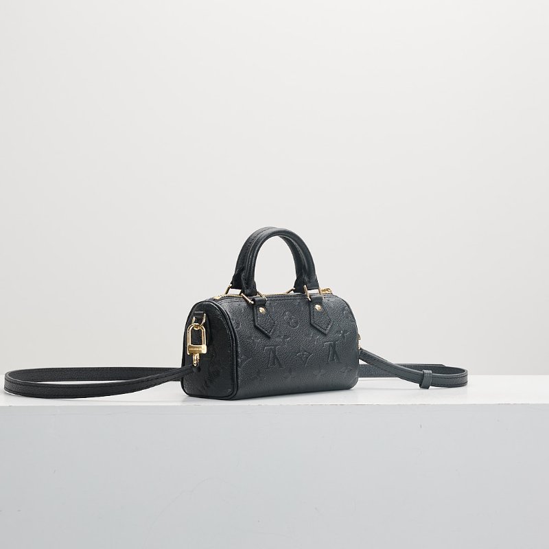 二手Lv nano speedy黑壓紋/晶片款-1