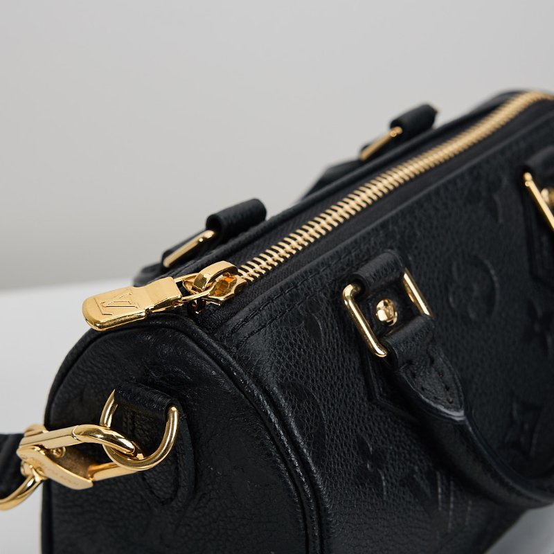 二手Lv nano speedy黑壓紋/晶片款-5