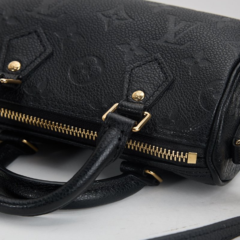 二手Lv nano speedy黑壓紋/晶片款-7