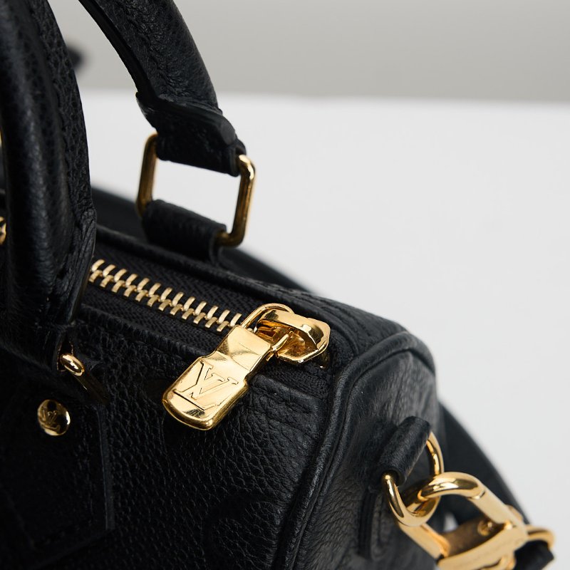 二手Lv nano speedy黑壓紋/晶片款-8