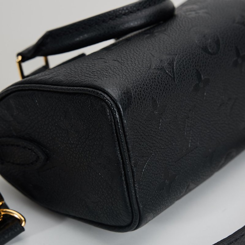 二手Lv nano speedy黑壓紋/晶片款-12