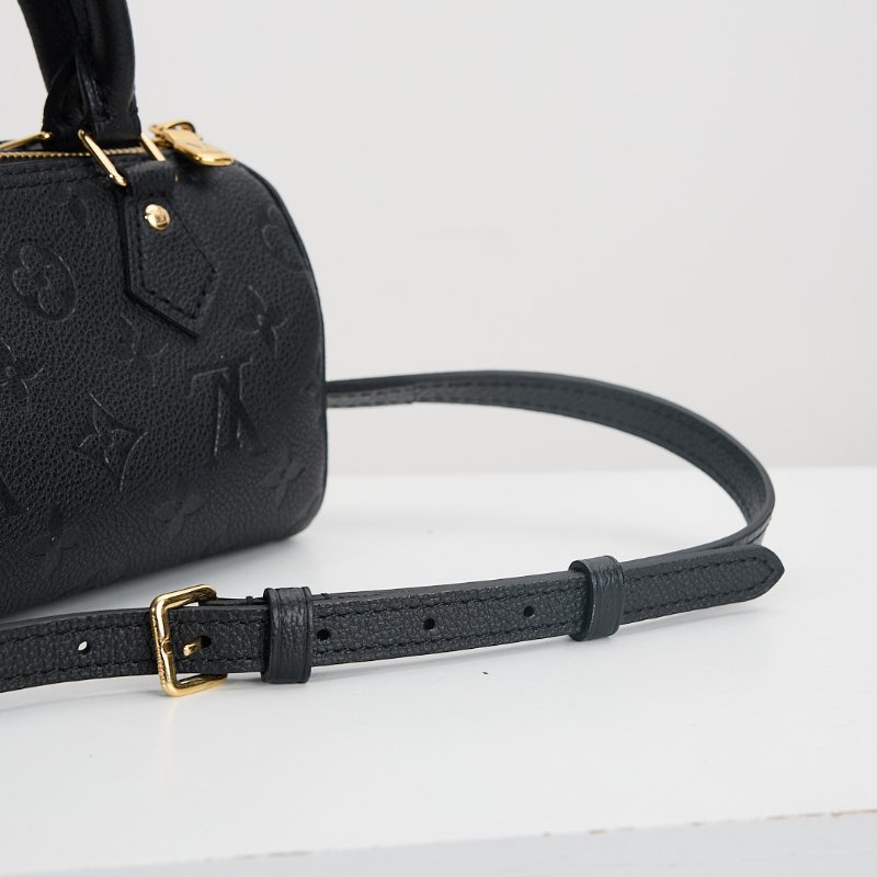 二手Lv nano speedy黑壓紋/晶片款-13