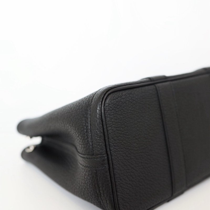 全新Hermes garden party 30 黑銀-10