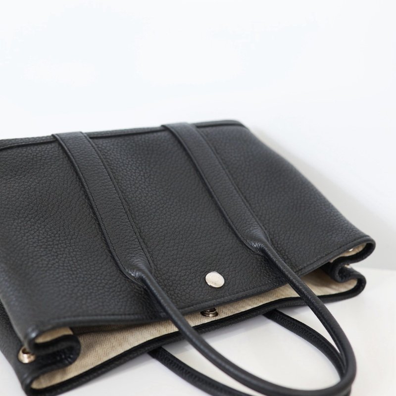 全新Hermes garden party 30 黑銀-17