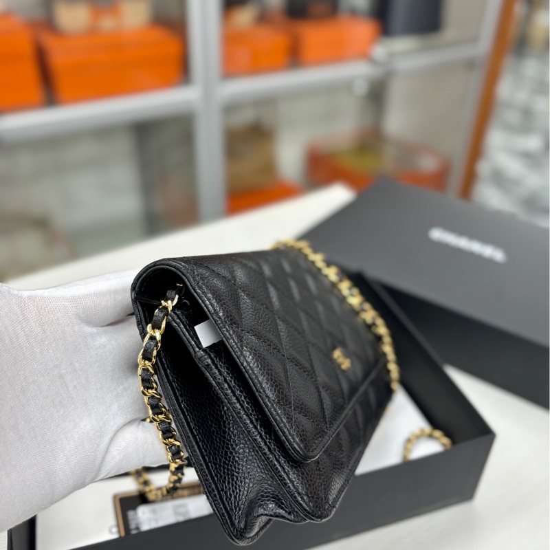 【99新】Chanel 黑金荔枝牛皮woc 斜挎包-1