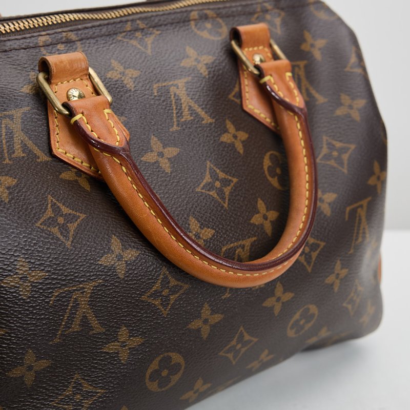 二手Lv speedy 25 老花/背帶款-4