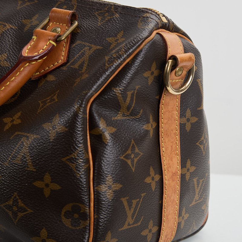 二手Lv speedy 25 老花/背帶款-5