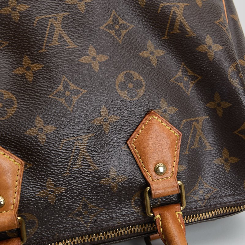 二手Lv speedy 25 老花/背帶款-7