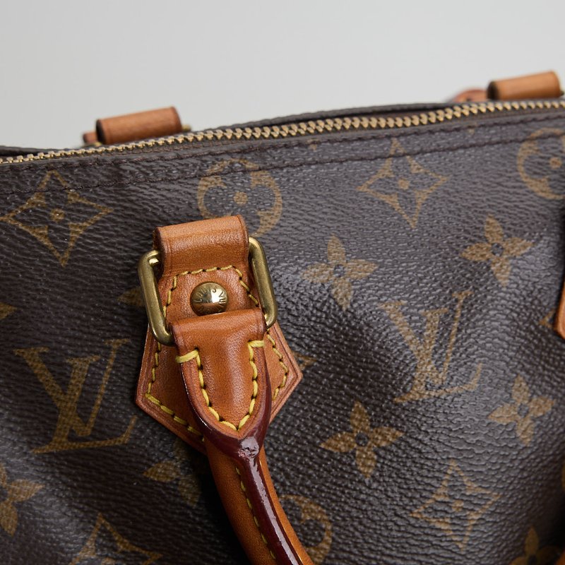 二手Lv speedy 25 老花/背帶款-12